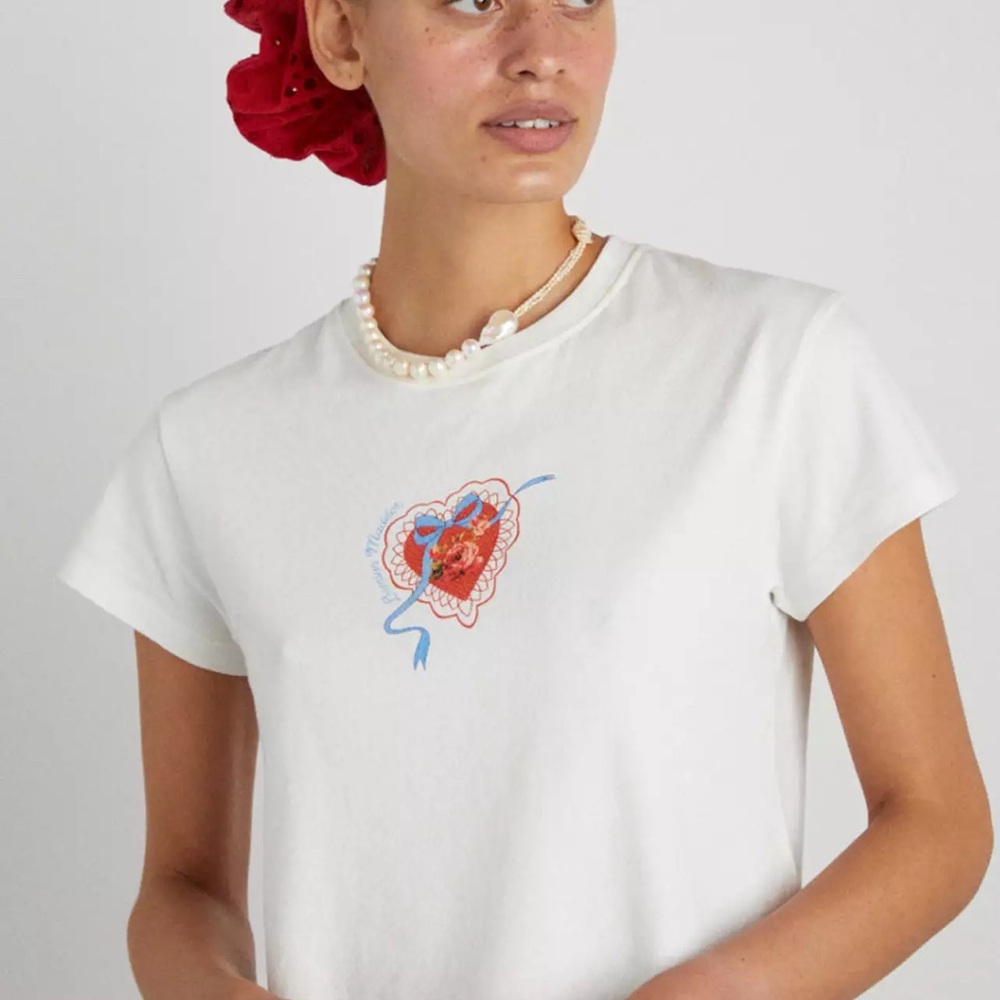 DAMSON MADDER valentine shrunken tee